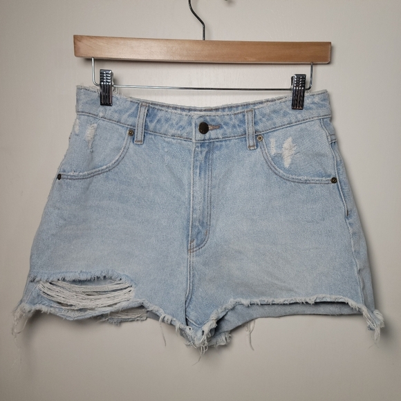 Rolla's Dusters High Rise Slim Shorts Beach Summer Shorts Size 28 - Picture 7 of 9